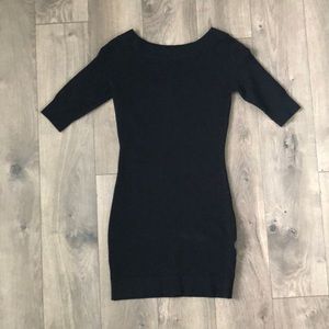 Black sweater dress